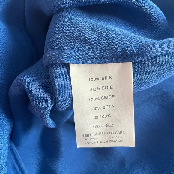 Electric Blue Silk Camisole by J. Crew - Picture 7 of 7